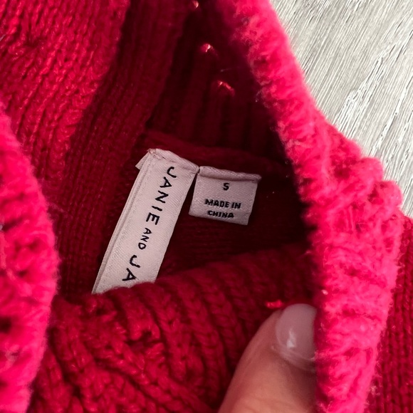Janie and Jack Red Holiday Sweater - Picture 5 of 6